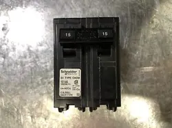 SCHNEIDER ELECTRIC 15 AMP 2 POLE CIRCUIT BREAKER CHOM215
