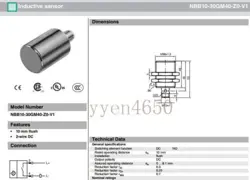 PLUG-IN SENSOR FOR PROXIMITY SWITCH NBB10-30GM40-Z0-V1 #N4650 #F8