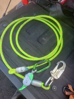  WIRECORE FLIPLINE WITH NOTCH GLIDE ROPE GRAB