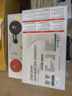 DISCOVER ADVANCED ENERGY 14-24-2800 24V 2.8KWH 110AH LITHIUM  LIFEPO4 BATTERY
