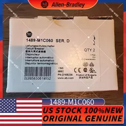 1489-M1C060  ALLEN-BRADLEY NEW SEALED MINIATURE CIRCUIT BREAKER  FREE SHIP