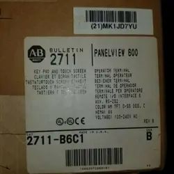 NEW GENUINE NEW IN BOX ALLEN BRADLEY 2711-B6C1 AB FREE SHIPPING