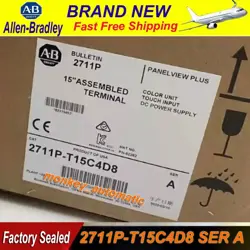 NEW SEALED ALLEN BRADLEY 2711P-T15C4D8 /A PANELVIEW PLUS 1500 ASSEMBLED TERMINAL