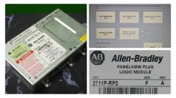 ALLEN BRADLEY 2711P-RP2 SER F LOGIC MODULE TESTED GOOD