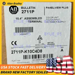 NEW FACTORY SEALED ALLEN BRADLEY 2711P-K10C4D8 PANELVIEW PLUS FREE SHIPPING