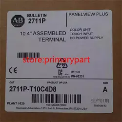 ALLEN-BRADLEY 2711P-T10C4D8 SER A HMI PANELVIEW PLUS TERMINAL 2711P-T10C4D8 !