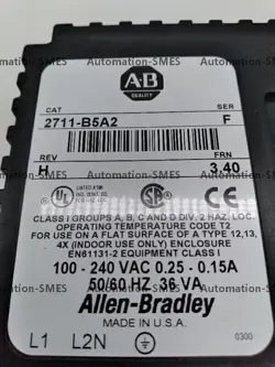 ALLEN-BRADLEY 2711-B5A2 SER. F PANELVIEW 550 OPERATOR INTERFACE PANEL TESTED !