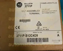 2711P-B12C4D9 /A ALLEN BRADLEY PANELVIEW PLUS 6 1250 KEY/TOUCH/ENET/RS232 #HTY2