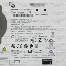 NEW ALLEN-BRADLEY 2711P-T7C22D8S PANELVIEW PLUS 7 STANDARD TERMINAL