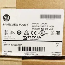 ALLEN BRADLEY 2711P-T7C22A9P HMI PANELVIEW PLUS 7 GRAPHIC TERMINAL 2711PT7C22A9P
