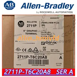ALLEN BRADLEY 2711P-T6C20A8 SERA TOUCH SCREEN  NEW SEAL STOCK FREE SHIPPING