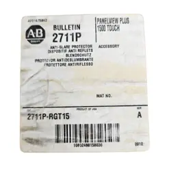 ALLEN BRADLEY  2711P-RGT15 PANELVIEW + PLUS 1500 TOUCH SCREEN PROTECTOR LOT OF 2