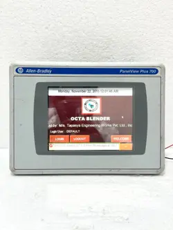 ALLEN-BRADLEY 2711P-T7C4D8 SER.A PANELVIEW PLUS 700 2711P-RP8D SER.A