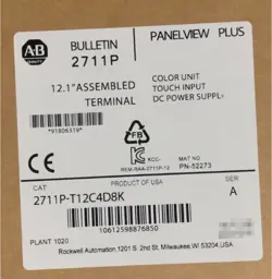 BRAND NEW 2711P-T12C4D8K ALLEN BRADLEY 2711PT12C4D8K FREE SHIP US