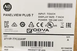 ALLEN-BRADLEY 2711P-T7C22A9P PANELVIEW PLUS7 GRAPHIC TERMINAL