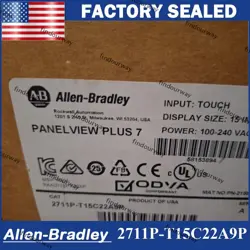 NEW ALLEN BRADLEY 2711P-T15C22A9P SERIES A PANELVIEW PLUS 7 COLOR TOUCH 15