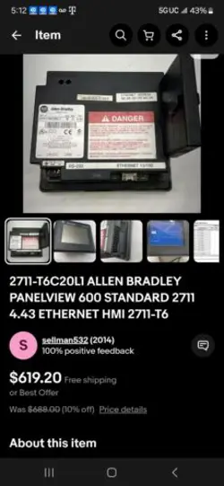 ALLEN BRADLEY 2711P-RDT10C