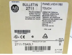 NEW SEALED ALLEN BRADLEY 2711-T5A5L1 FRN 4.48 PANELVIEW 550 TOUCH OPERATOR PANEL