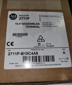 BRAND NEW ALLEN BRADLEY 2711P-B10C4A8 /A PANELVIEW PLUS 1000 0 MIN. RUN-TIME AB