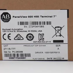 IN STOCK US AB 2711R-T7T PANELVIEW 800 7-INCH HMI TERMINAL NEW FACTORY SEALED