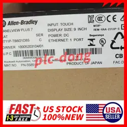 2711P-T9W21D8S NEW PANELVIEW PLUS 7 TERMINAL 9 INCH NEW SEALED ALLEN BRADLEY