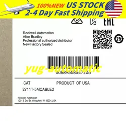 FACTORY SEALED ALLEN-BRADLEY 2711T-5MCABLE2 PANEL VIEW FREE SHIPPING