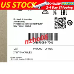 ALLEN-BRADLEY 2711T-5MCABLE2 PANEL VIEW NEW SEALED FREE SHIPPING
