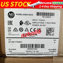 FACTORY SEALED ALLEN BRADLEY 2713P-T7WD1 PANELVIEW 5310 TERMINAL FREE SHIPPING