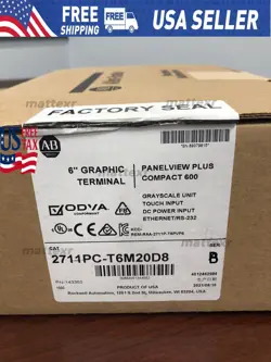 NEW ALLEN BRADLEY 2711PC-T6M20D8 /B PANELVIEW PLUS 600. FACTORY SEALED