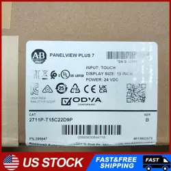 NEW ALLEN-BRADLEY 2711P-T15C22D9P /B PANELVIEW PLUS 7 SEALED 2711PT15C22D9P#