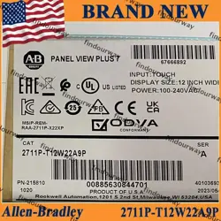 NEW FACTORY SEALED ALLEN BRADLEY 2711P-T12W22A9P PANELVIEW PLUS 7 TOUCHSCREEN 12