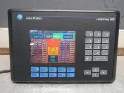 ALLEN BRADLEY PANELVIEW-600 2711-B6C8 SER-C REV-K FRN-4.21 TOUCH PANEL XLNT USED