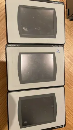 LOT OF 3 FAULTY ALLEN BRADLEY 2711C-T6M SER D PANELVIEW COMP C600 TOUCHSCREEN