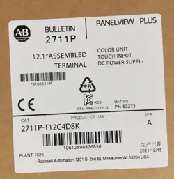 NEW SEALED ALLEN BRADLEY 2711P-T12C4D8K TOUCH PANEL GLASS FREE SHIPPING AB