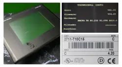 ALLEN-BRADLEY PANELVIEW 1000 CAT. 2711-T10C15 SERIES D FRN:4.20 TESTED GOOD