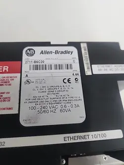 ALLEN-BRADLEY 2711-B6C20 PANELVIEW 600 SER C REV A FRN 4.44