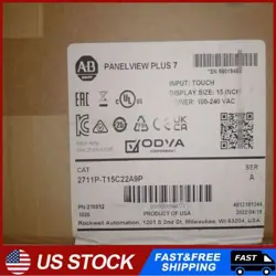 ALLEN-BRADLEY 2711P-T15C22A9P PANELVIEW PLUS 7 GRAPHIC TERMINAL 2711PT15C22A9P#