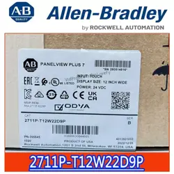 NEW ALLEN-BRADLEY 2711P-T12W22D9P SER B PANELVIEW PLUS 7 COLOR TOUCH 12