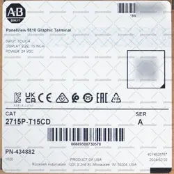 BRAND NEW ALLEN-BRADLEY 2715P-T15CD PANELVIEW 5510 GRAPHIC TERMINAL