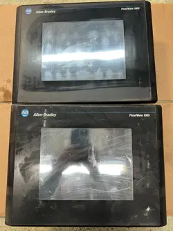 LOT OF 2 ALLEN BRADLEY 2711-T10G8 /C  PANELVIEW 1000 TOUCH GRAYSCALE 10