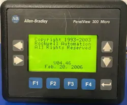 ALLEN BRADLEY 2711-M3A18L1 SERIES A REV F PANELVIEW 300 MICRO RS-232 FRN 4.46
