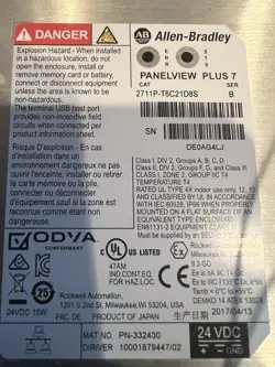 ALLEN BRADLEY 2711P-T6C21D8S  PANELVIEW PLUS 7