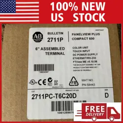 NEW FACTORY SEALED ALLEN-BRADLEY 2711PC-T6C20D PANELVIEW PLUS 6 GRAPHIC TERMINAL