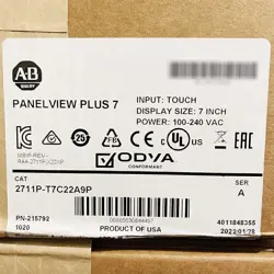 IN BOX 2711P-T7C22A9P ALLEN-BRADLEY HMI PANELVIEW PLUS 7 GRAPHIC TERMINAL NEW