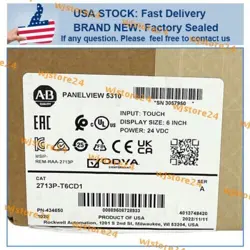 ALLEN-BRADLEY 2713P-T6CD1 NEW AB PANELVIEW 5310 6