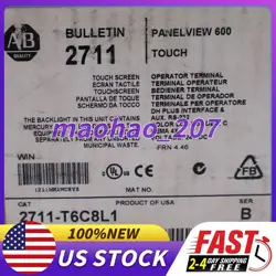 1PC NEW ALLEN BRADLEY 2711-T6C8L1 SER B 2711T6C8L1 FREE SHIPPING