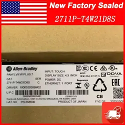 NEW FACTORY SEALED ALLEN BRADLEY 2711P-T4W21D8S TOUCH PANEL AB 2711PT4W21D8S