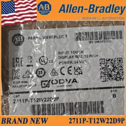 2711P-T12W22D9P ALLEN BRADLEY PANELVIEW PLUS 7 COLOR TOUCH 12