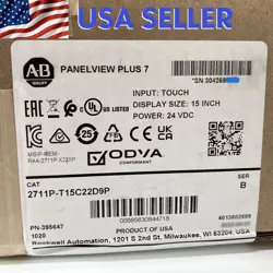 2711P-T15C22D9P ALLEN BRADLEY PANELVIEW PLUS 7 GRAPHIC TERMINAL PERFORMANCE NEW