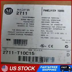 ALLEN-BRADLEY 2711-T10C15 2711T10C15 NEW IN BOX NEW FACTORY SEALED FREE SHIPPING